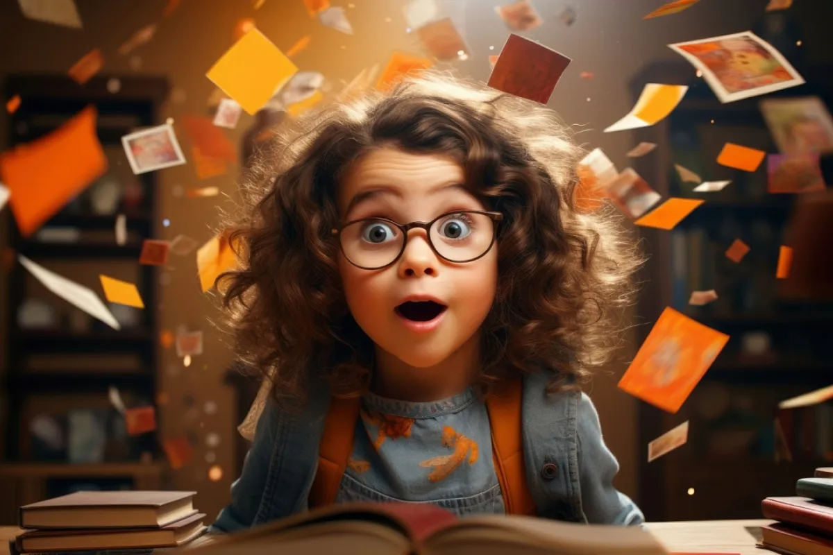 صورة لطفلة مندهشة