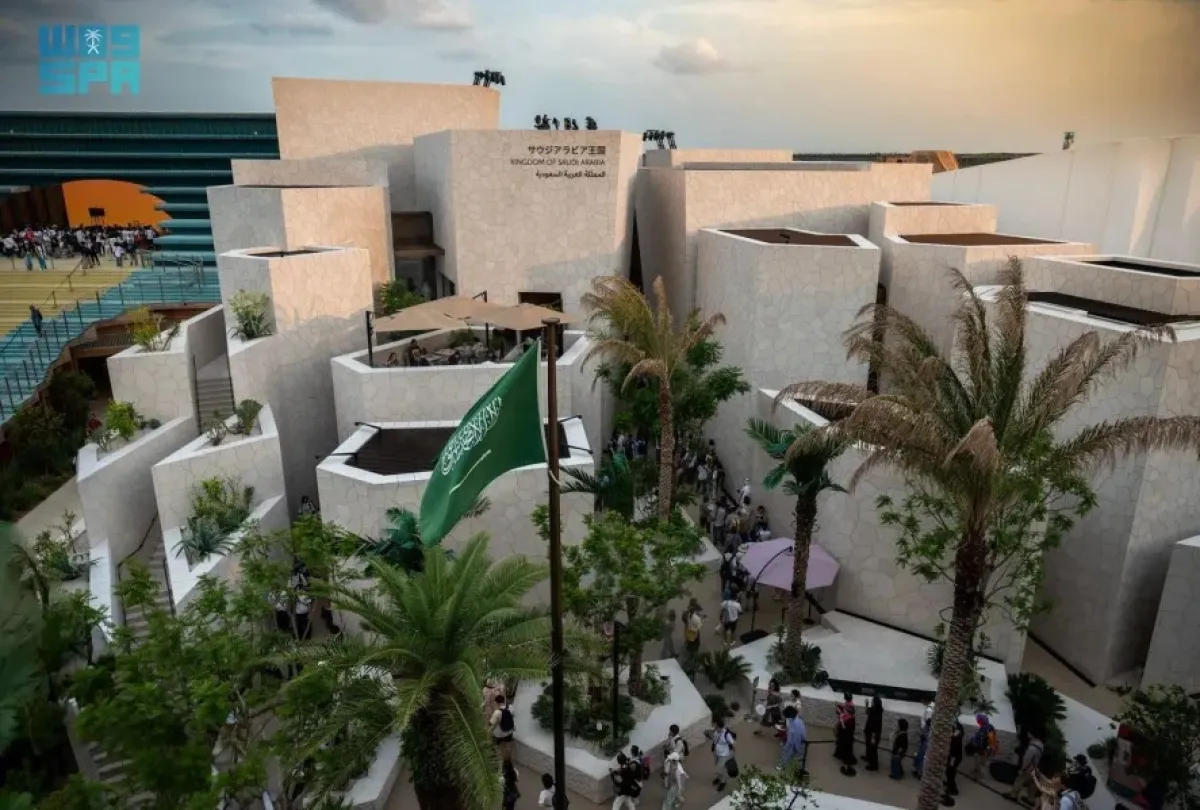 جناح السعودية في إكسبو أوساكا. الصورة من وكالة الأنباء السعودية "واس"
