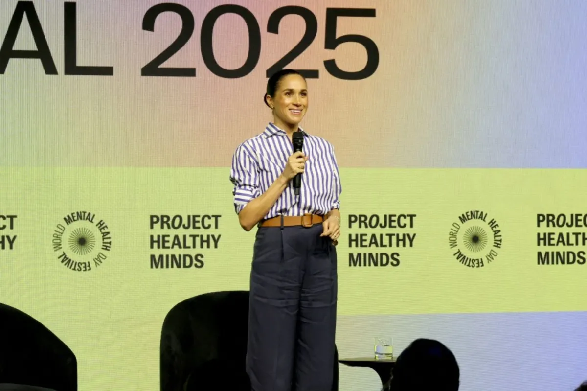 ميغان ماركل في مدينة نيويورك Meghan in New York City. مصدر الصورة: Rob Kim/Getty Images for Project Healthy Minds/AFP