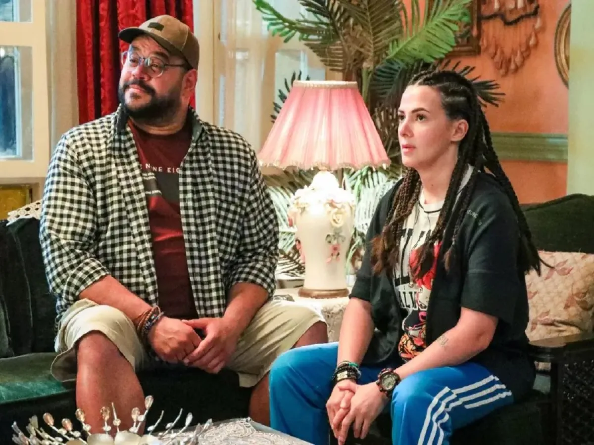 دنيا سمير غانم ومحمد ممدوح من فيلم روكي الغلابة- الصورة من الشركة المنتجة