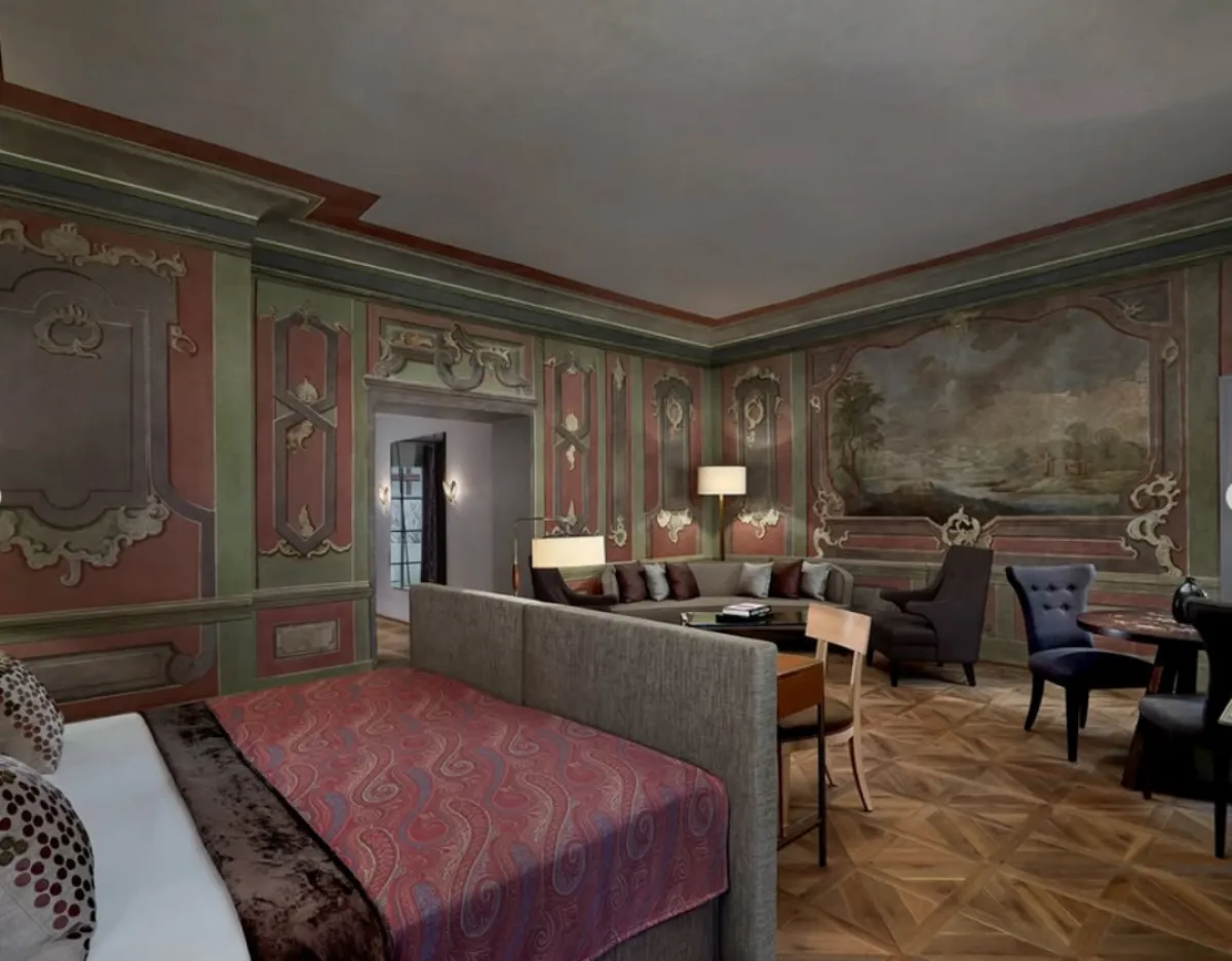 لقطة لإحدى غرف ذا أوغسطين (الصورة من صفحة augustineprague الرسمية على إنستغرام)