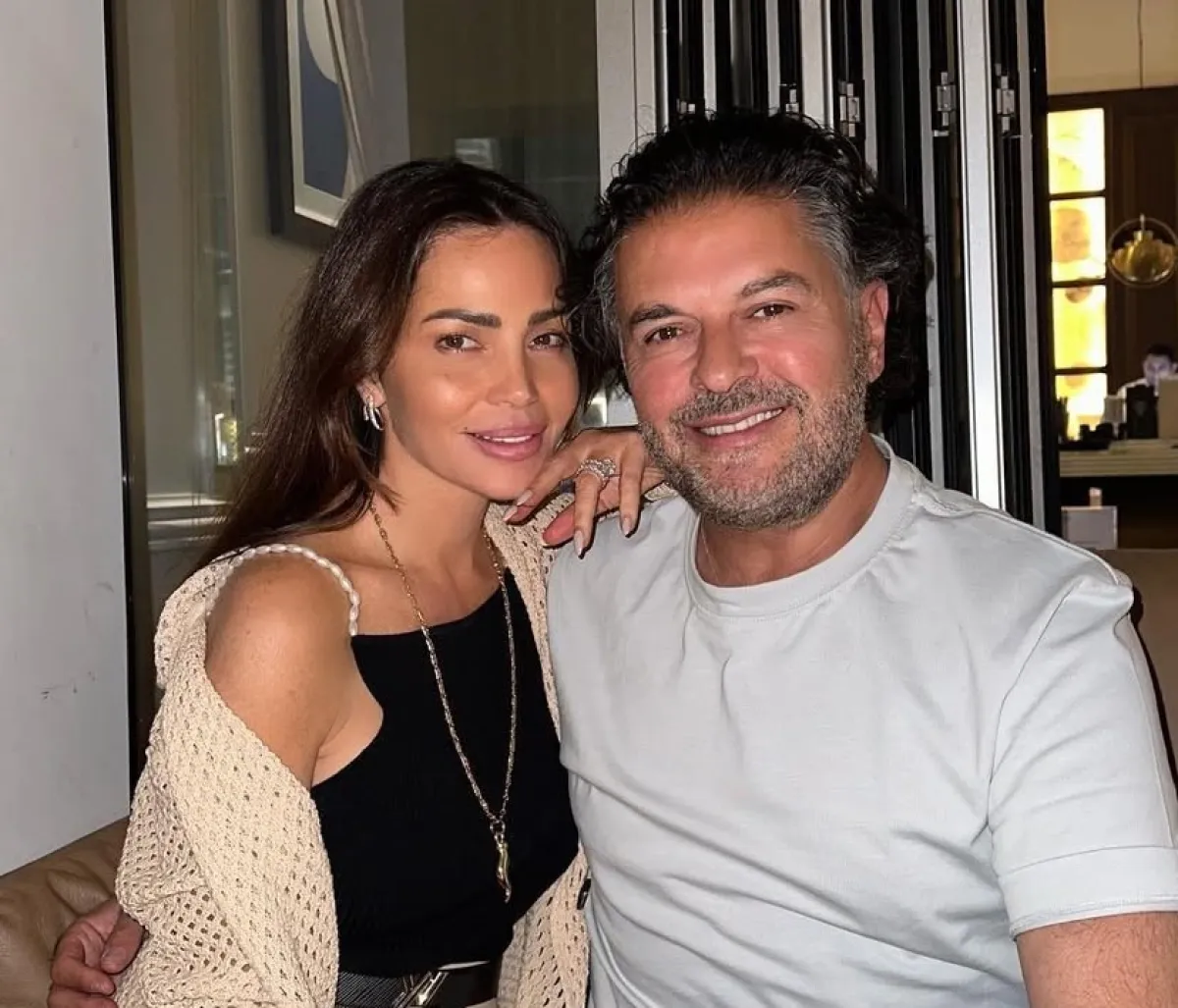 راغب علامة وزوجته جيهان علامة- الصورة من حسابها على إنستغرام