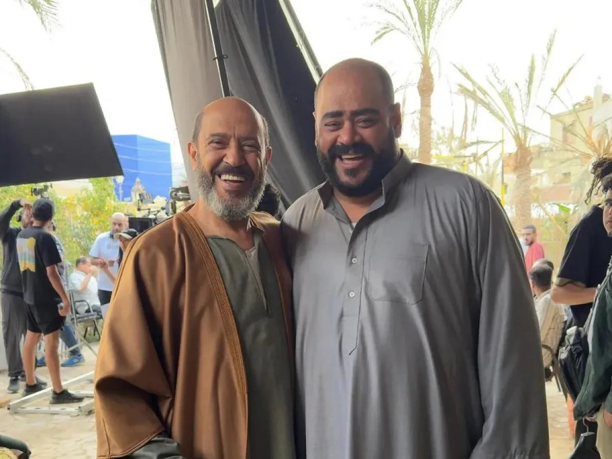 أشرف عبد الباقي ومحمد ممدوح من كواليس السادة الأفاضل- الصورة من حساب أشرف عبد الباقي على إنستغرام
