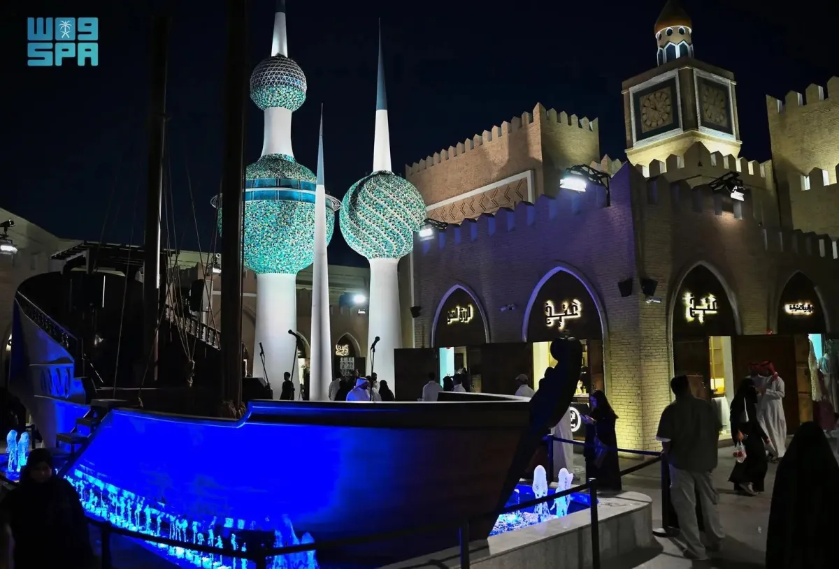 منطقة الكويت في بوليفارد وورلد. الصورة من وكالة الأنباء السعودية "واس"