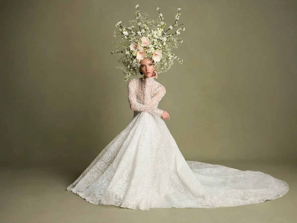 فستان زفاف من هاوس أوف إيدان House Of Idan - الصورة من Launchmetrics/Spotlight ©