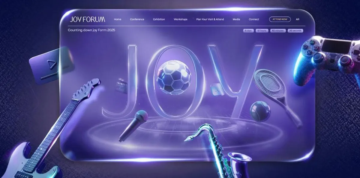 المعرض المصاحب لـ Joy Forum 2025. الصورة من الهيئة العامة للترفيه