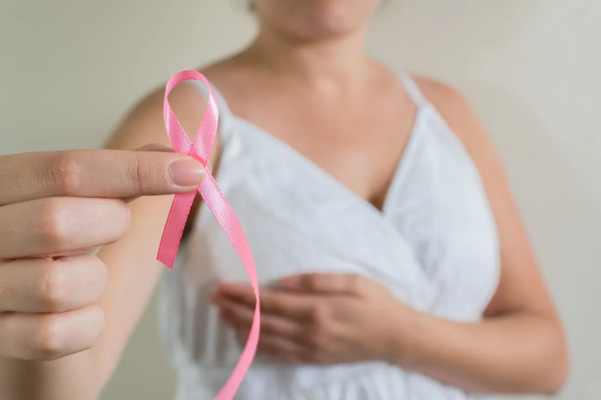 صورة مصابة بسرطان الثدي