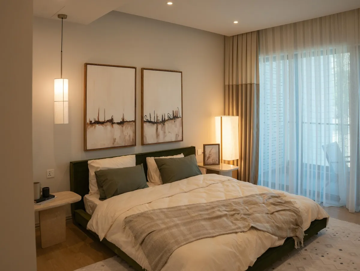 غرفة نوم بعيدة عن الفوضى