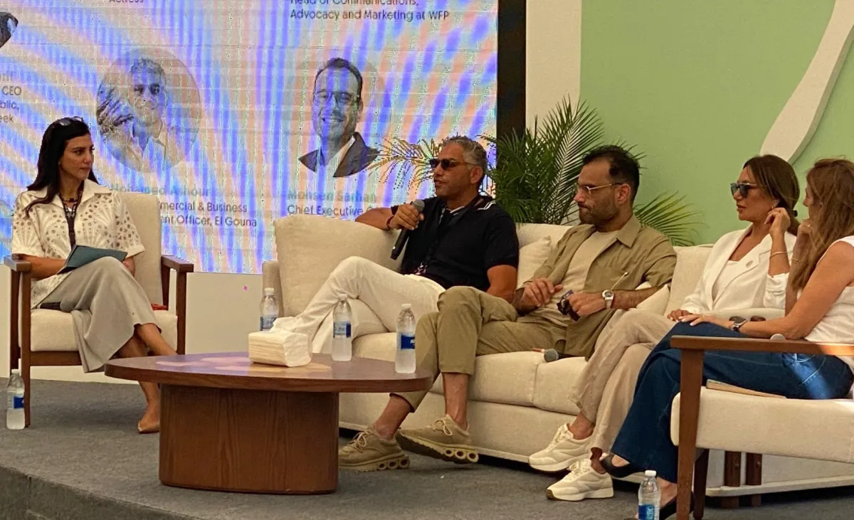 ليلى علوي في حلقة نقاشية بعنوان السينما وطعم الحياة- صورة خاصة بسيدتي من تصوير سيد أحمد