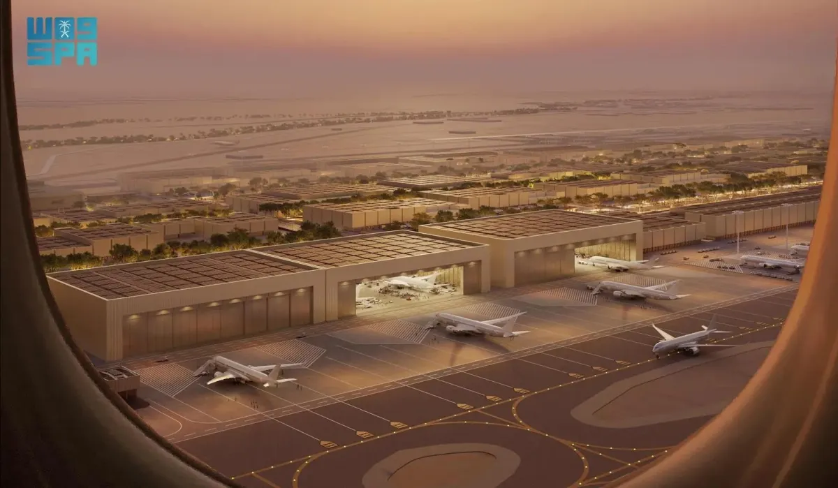مطار الملك سلمان الدولي. الصورة من وكالة الأنباء السعودية "واس"