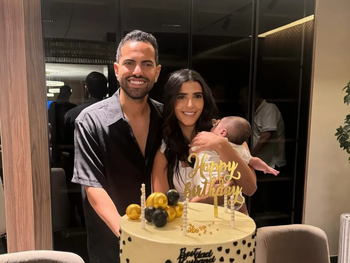 ريم سامي وزوجها محمد المغازي - الصورة من حسابها على إنستغرام