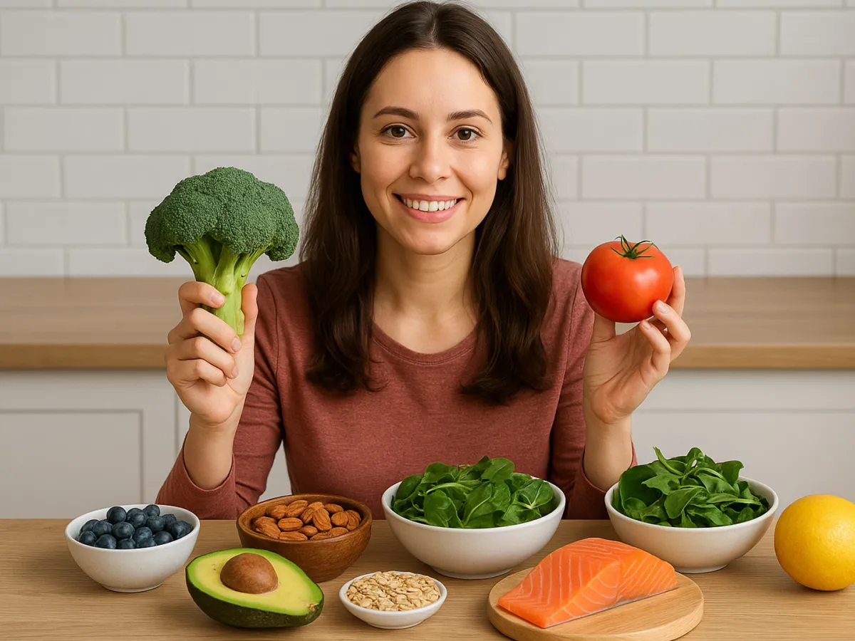 سيدة تعتمد نظاماً غذائياً مضاداً للالتهابات