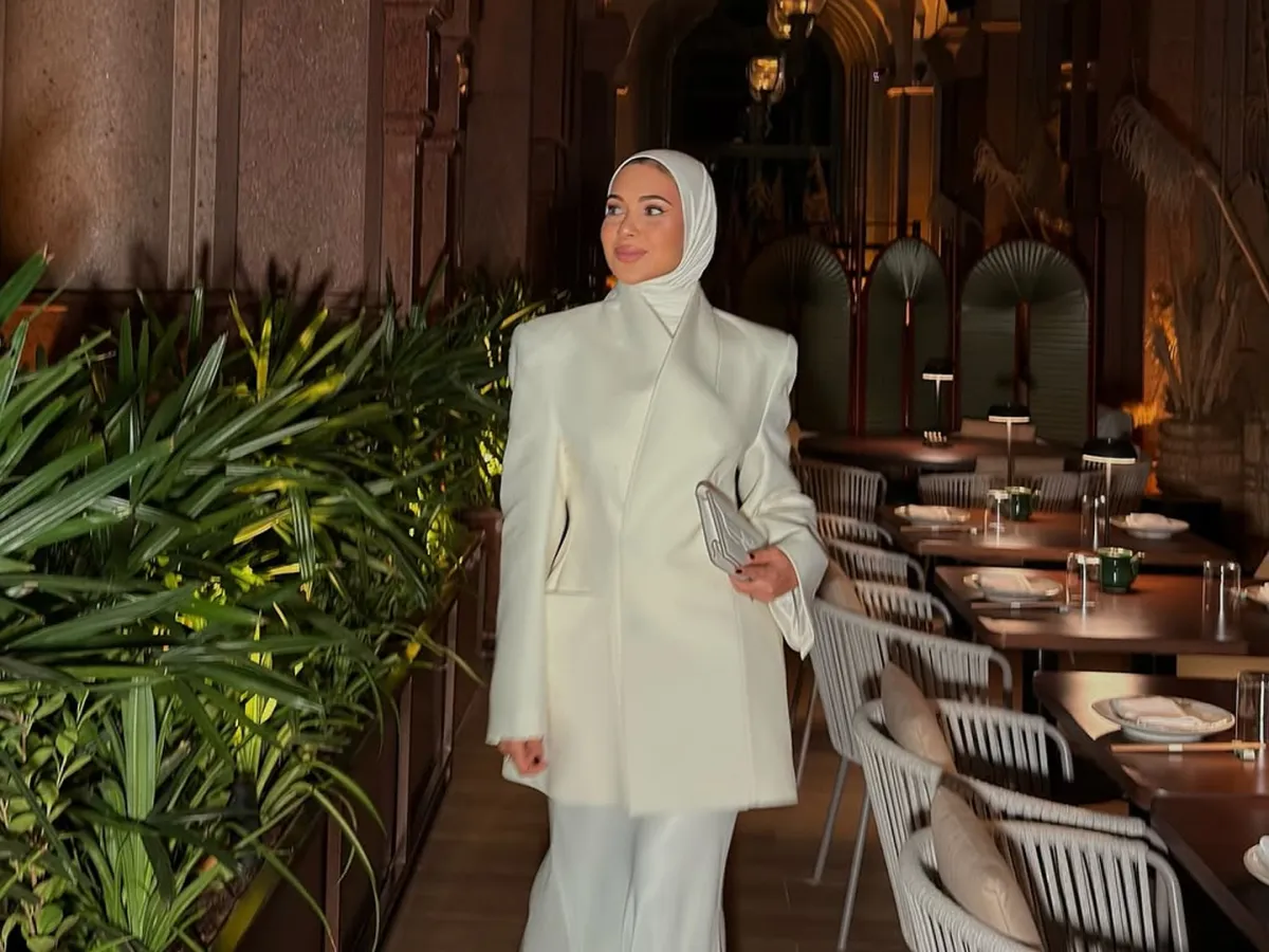 مدونة الموضة منة نبيل -الصورة من حسابها على إنستغرام