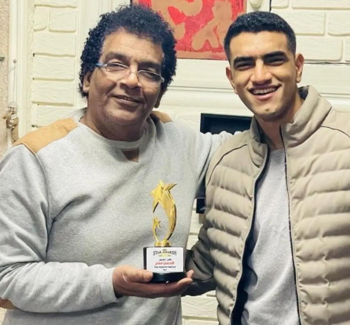 السيناريست أحمد عبد الله وابنه علي - الصورة من حساب الأخير على فيسبوك