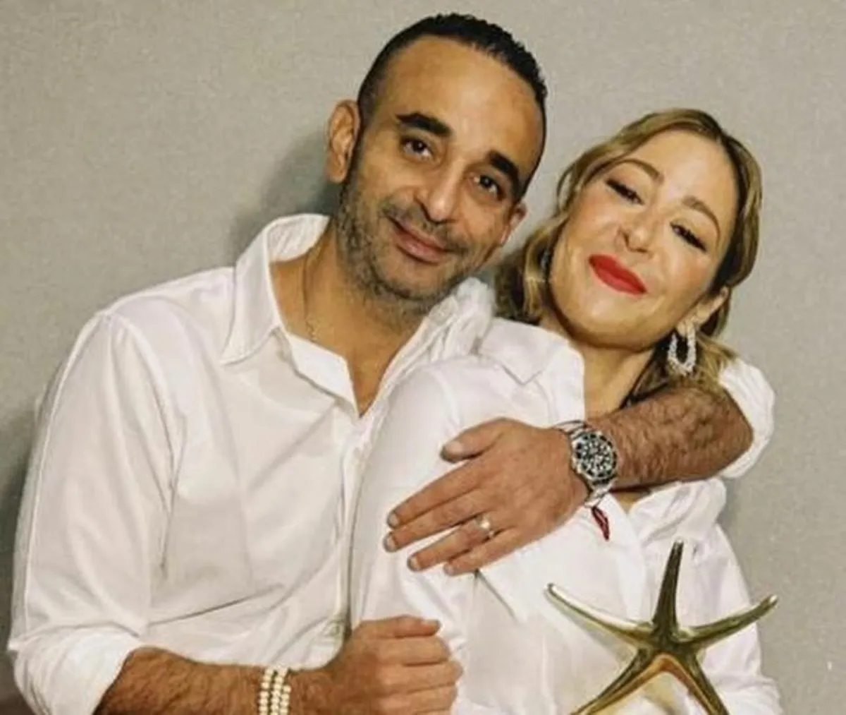 المنتج أحمد الجنايني مع زوجته الفنانة منة شلبي - الصورة من حسابه على إنستغرام