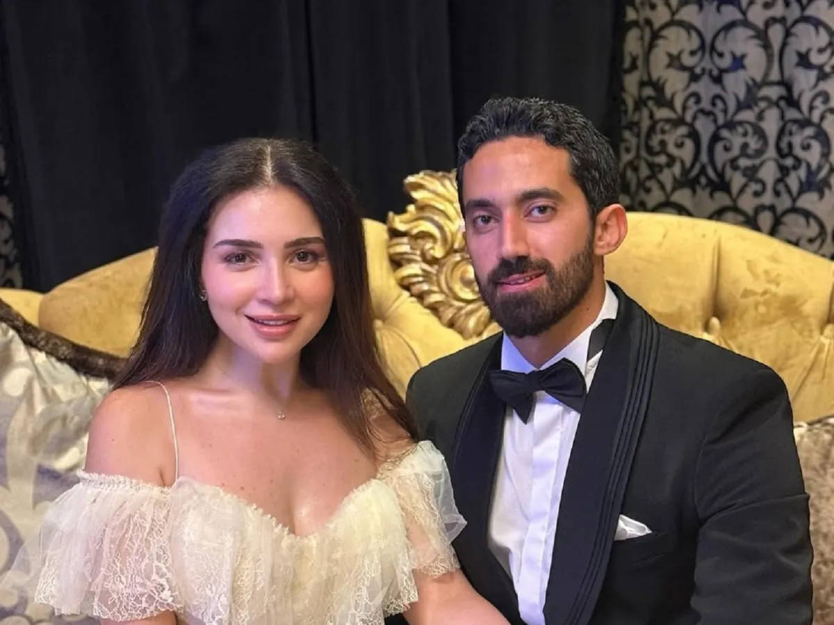 مي عز الدين وزوجها أحمد تيمور خليل