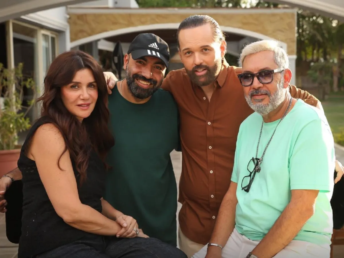 أسرة مسلسل وتر حساس - الصورة من الشركة المنتجة