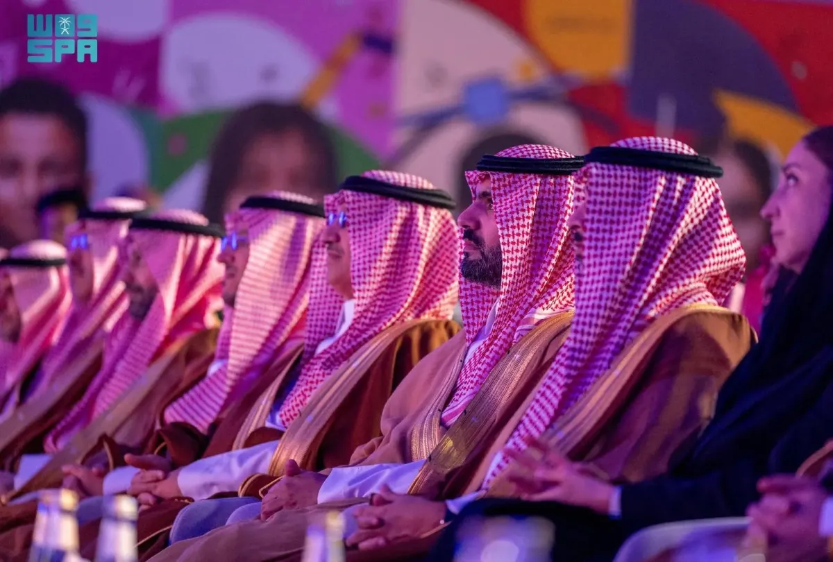 وزير الثقافة والتعليم يدشنان أكاديمية آفاق للفنون والثقافة. الصورة من وكالة الأنباء السعودية "واس"