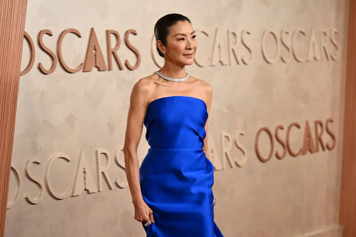 ميشل يوه Michelle Yeoh في حفل توزيع جوائز أوسكار 2025 (مصدر الصورة:   ANGELA WEISS / AFP)