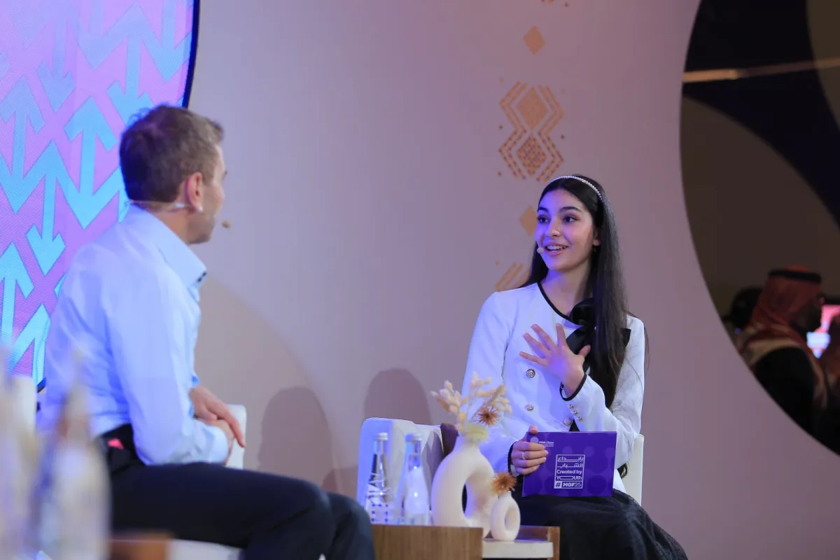 ليندا الفيصل من جلسة مؤسس تطبيق Shazam، كريس بارتون في منتدى مسك العالمي 