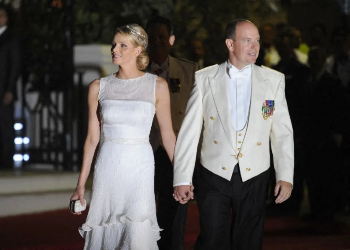 الأميرة شارلين والأمير ألبرت الثاني في موناكو (Princess Charlene and Prince Albert II in Monaco). مصدر الصورة: Fred DUFOUR / AFP