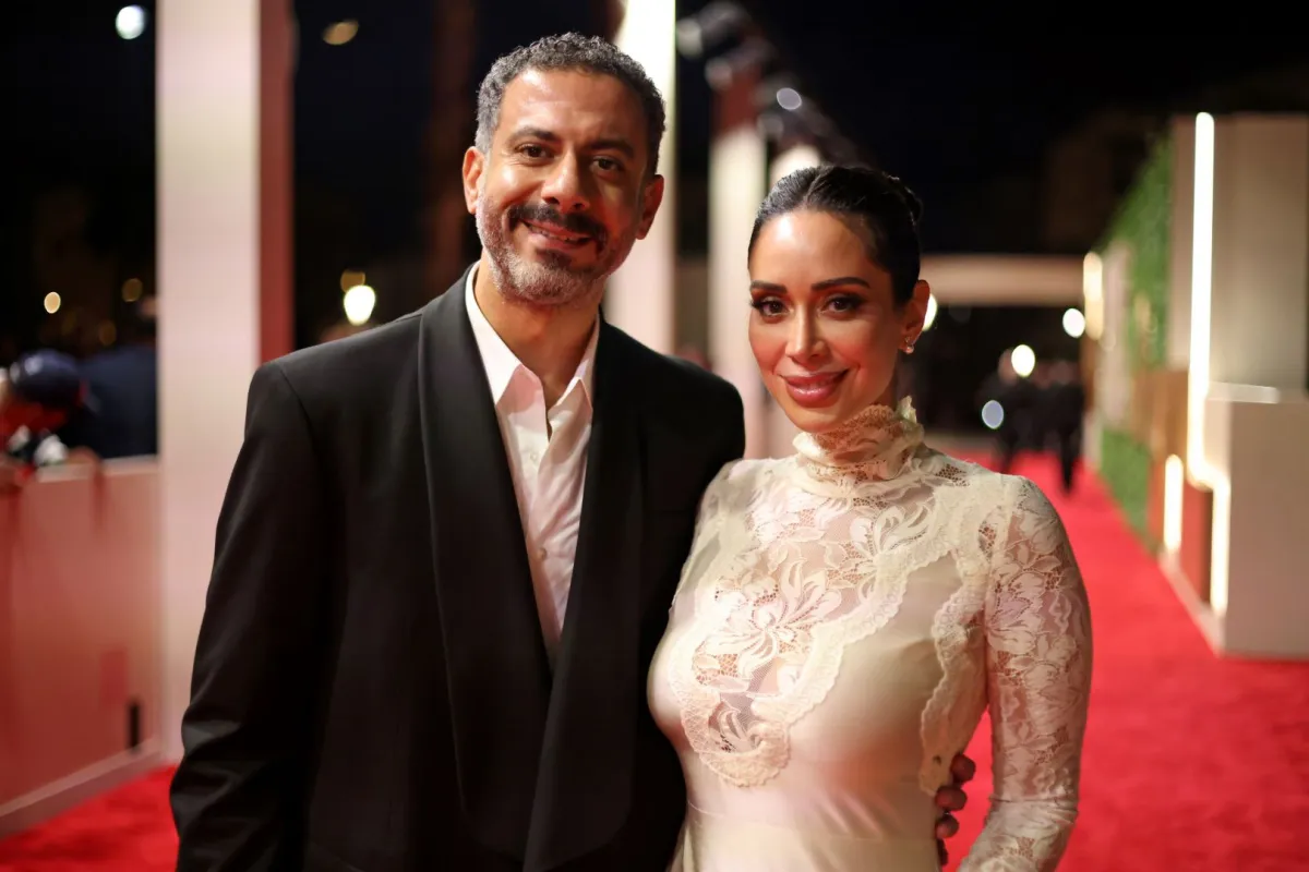 محمد فراج وزوجته بسنت شوقي من مهرجان البحر الأحمر السينمائي - مصدر الصورة Photo by Darren Arthur / Getty Images / for The Red Sea International Film Festival