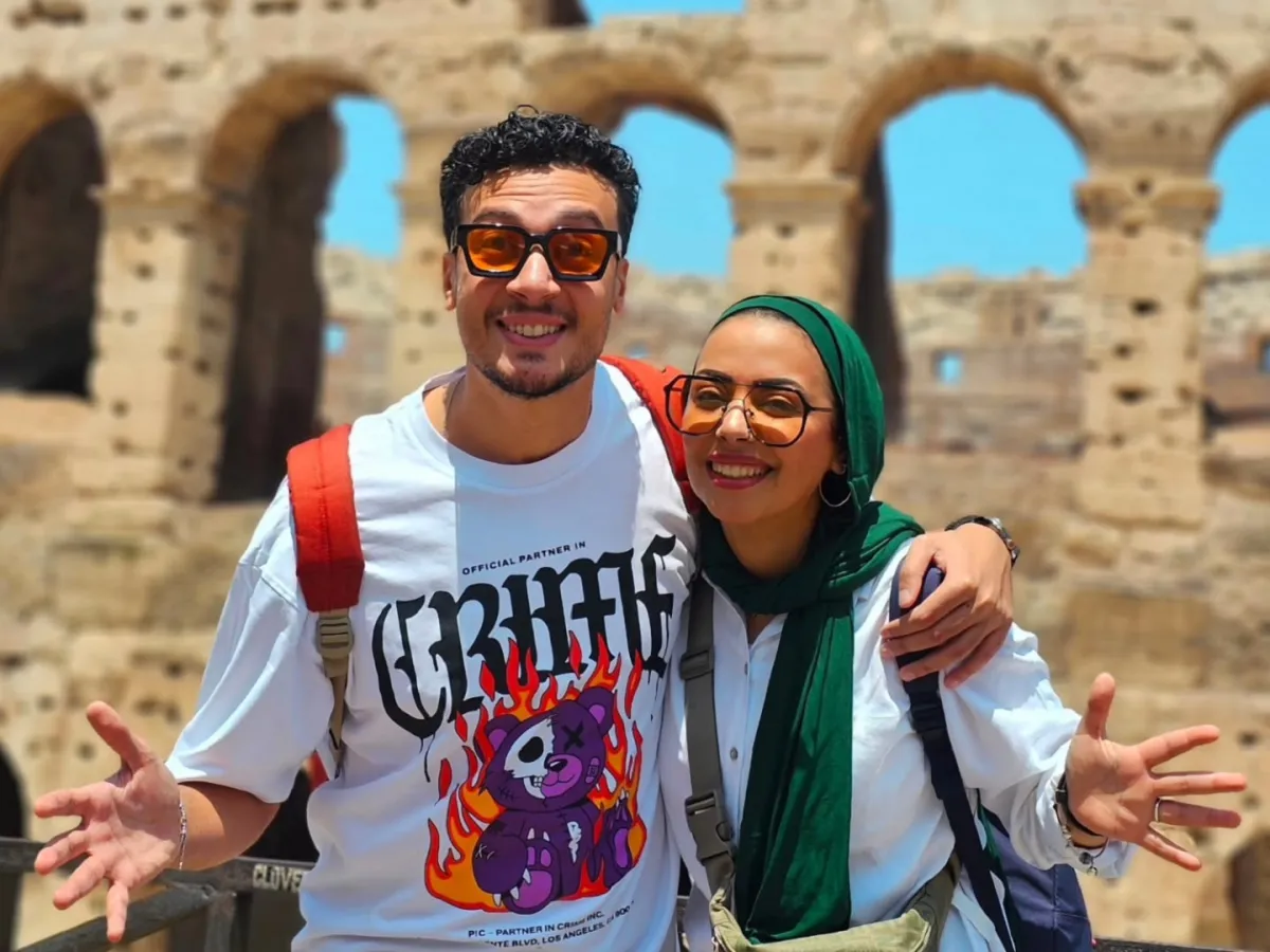 داليا صبحي خليل وزوجها الفنان أحمد عبد الوهاب