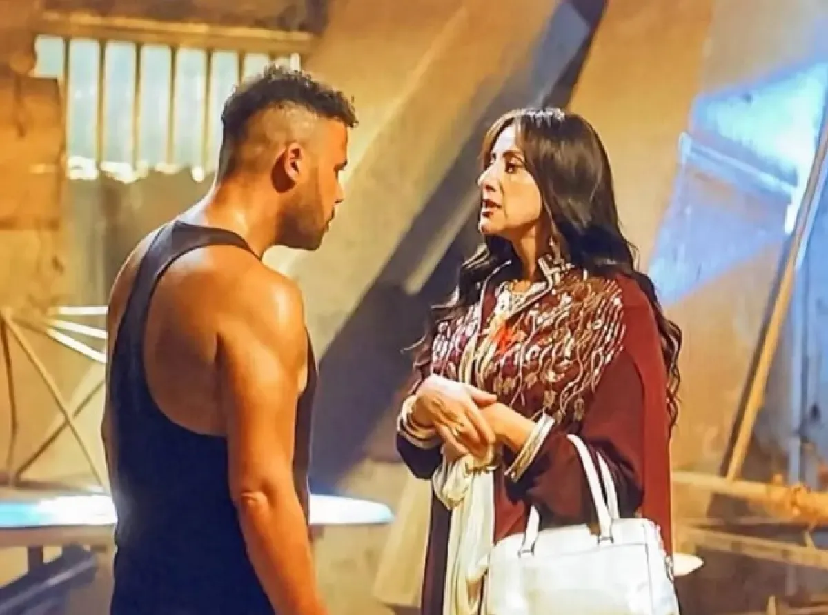 محمد إمام وحنان مطاوع من كواليس مسلسل الكينج - الصورة من حساب محمد إمام على إنستغرام