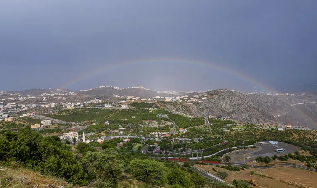أمطار في محافظة بني حسن بمنطقة الباحة