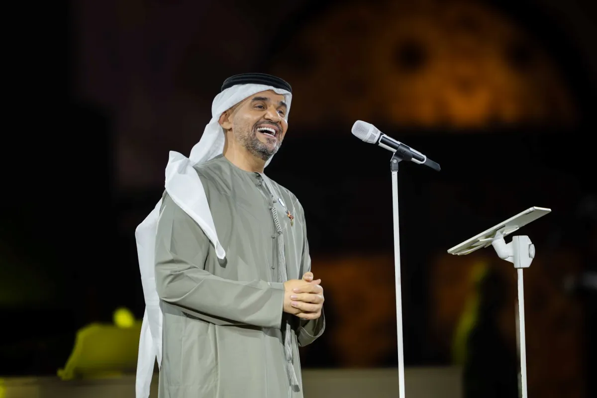 حسين الجسمي- الصورة من المركز الإعلامي لمدرج خورفكان