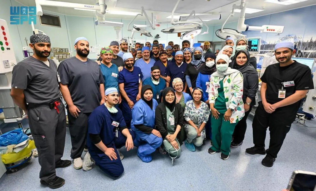 الفريق الطبي التابع للبرنامج السعودي للتوائم الملتصقة- الصورة من واس