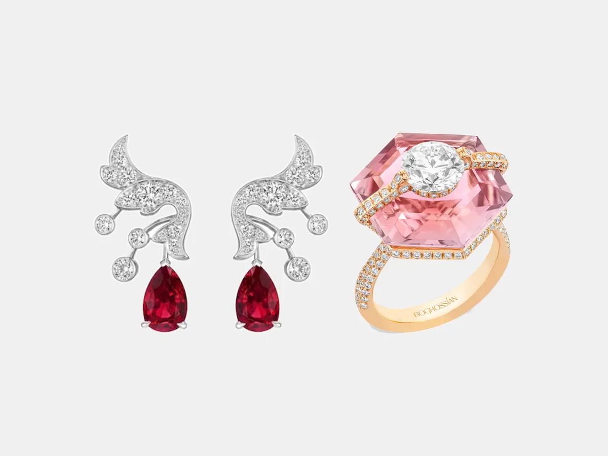 نصائح لتنسيق المجوهرات الملونة مع الفساتين