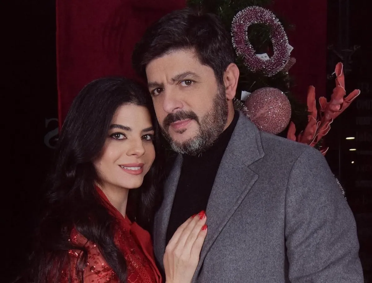 طوني عيسى وزوجته أمونة عيد- الصورة من حسابها على إنستغرام