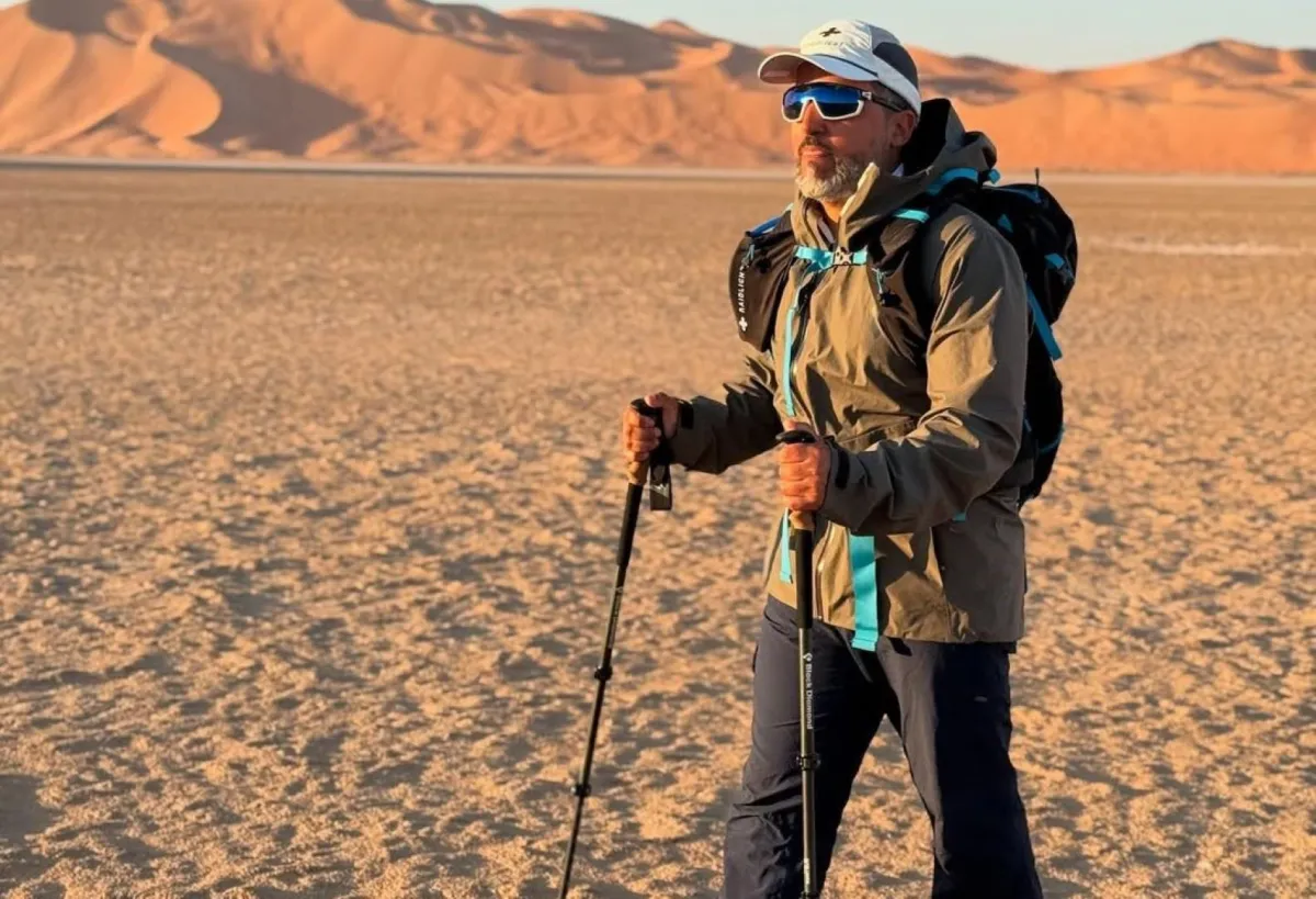 بدر الشيباني بطل فيلم "قمم سبع"- الصورة من حسابه على إنستغرام