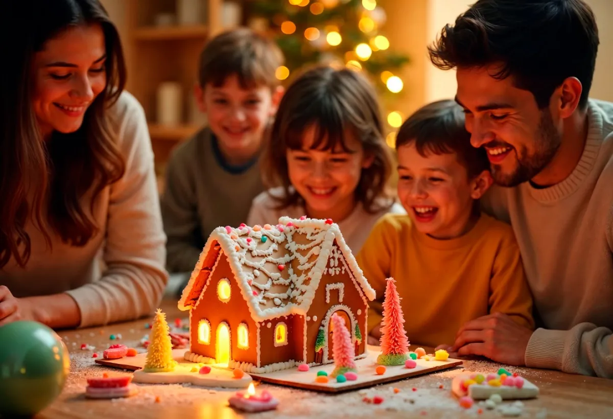 صورة لاحتفال أسري بالعام الجديد