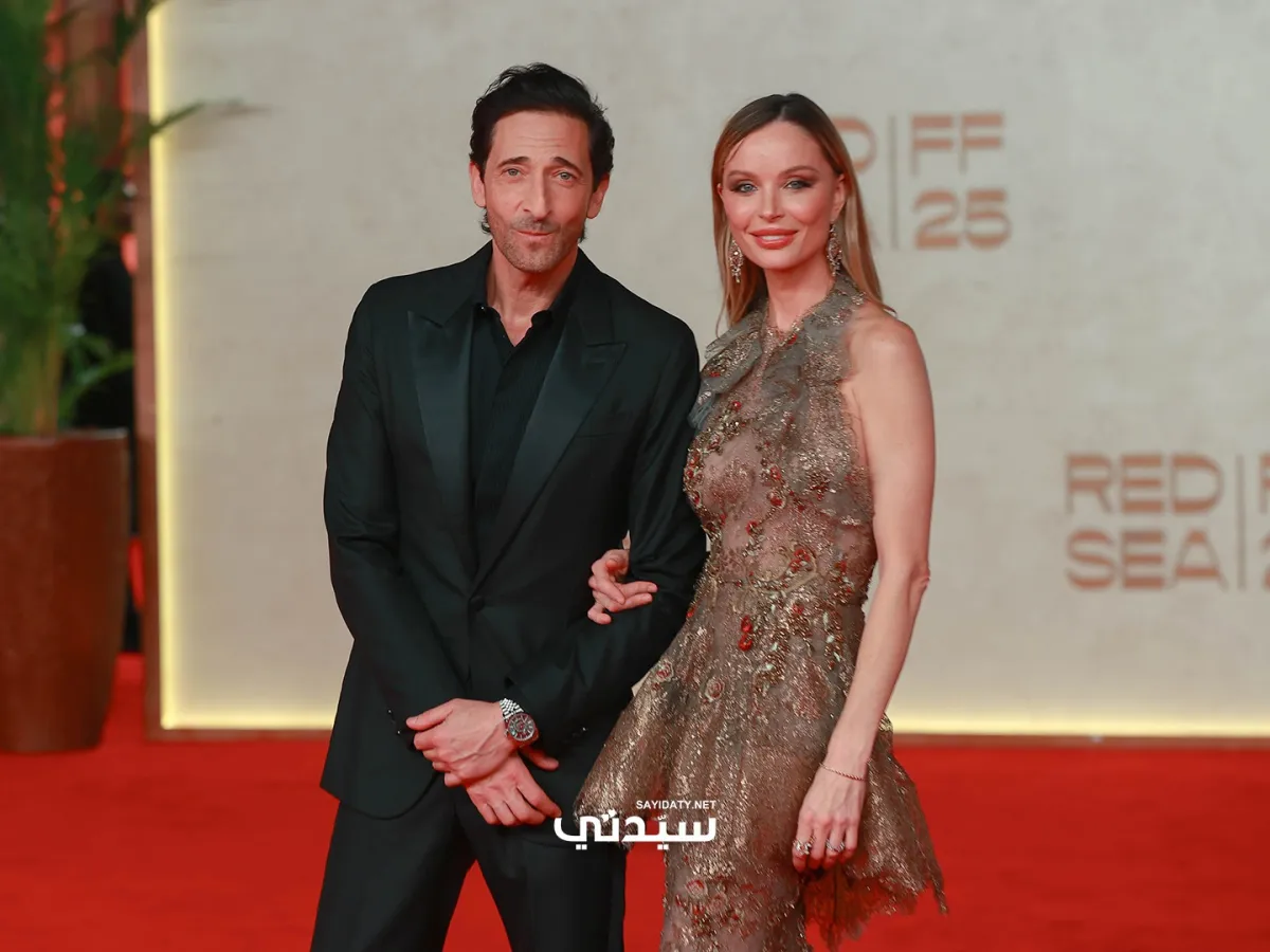 أدريان برودي وزوجته من افتتاح مهرجان البحر الأحمر السينمائي. الصورة خاصة لسيدتي تصوير :عدنان مهدلي