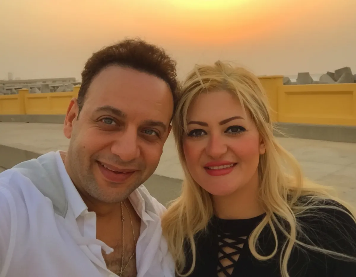 مصطفى قمر وزوجته غادة رزق - الصورة من حساب مصطفى قمر على انستغرام