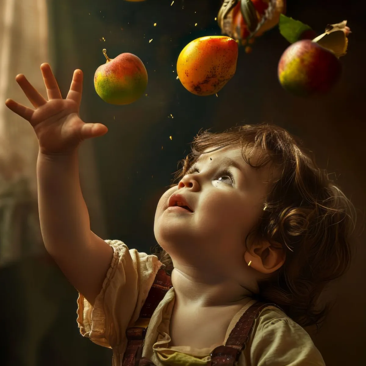 صورة تعبر عن حب الأطفال للفواكه