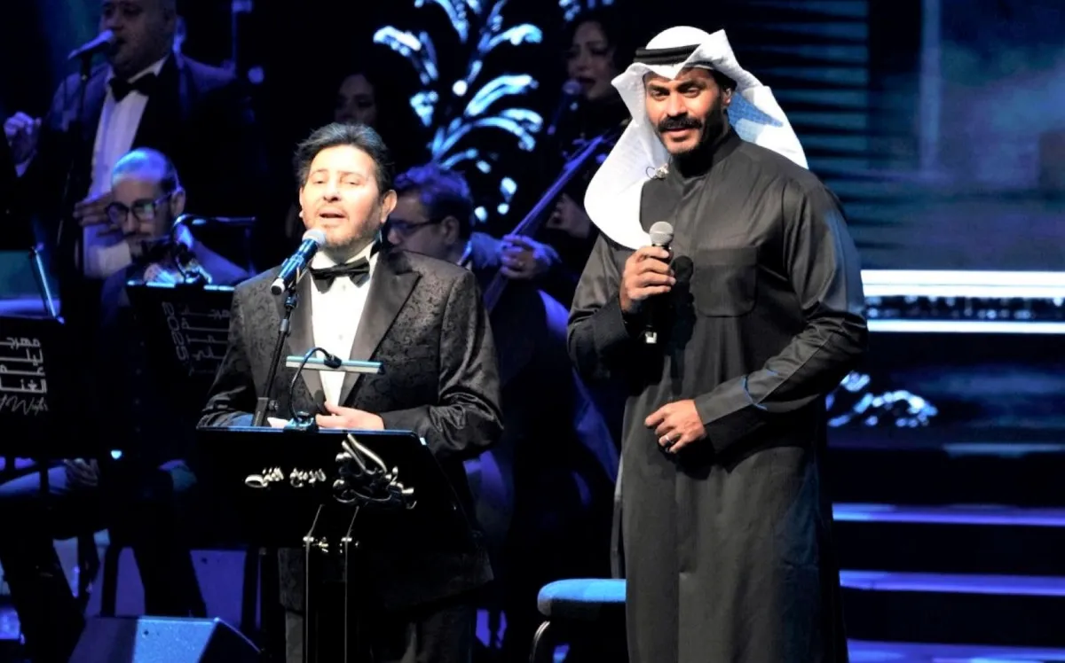 هاني شاكر وخالد سليم- الصورة من المركز الاعلامي لـ شركة ليلة عمر