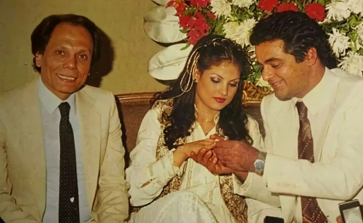 من حفل خطوبة إيمان شقيقة عادل إمام على مصطفى متولى - صورة أرشيفية