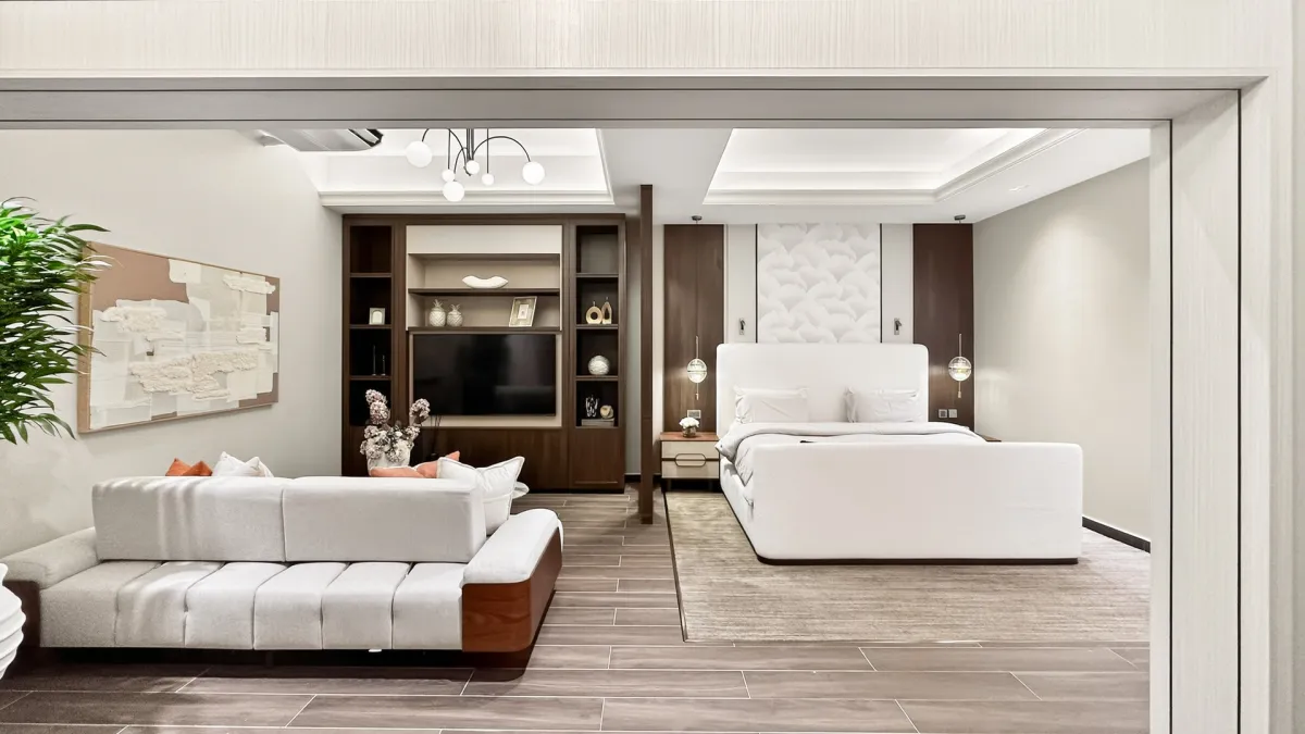 غرفة نوم مجددة