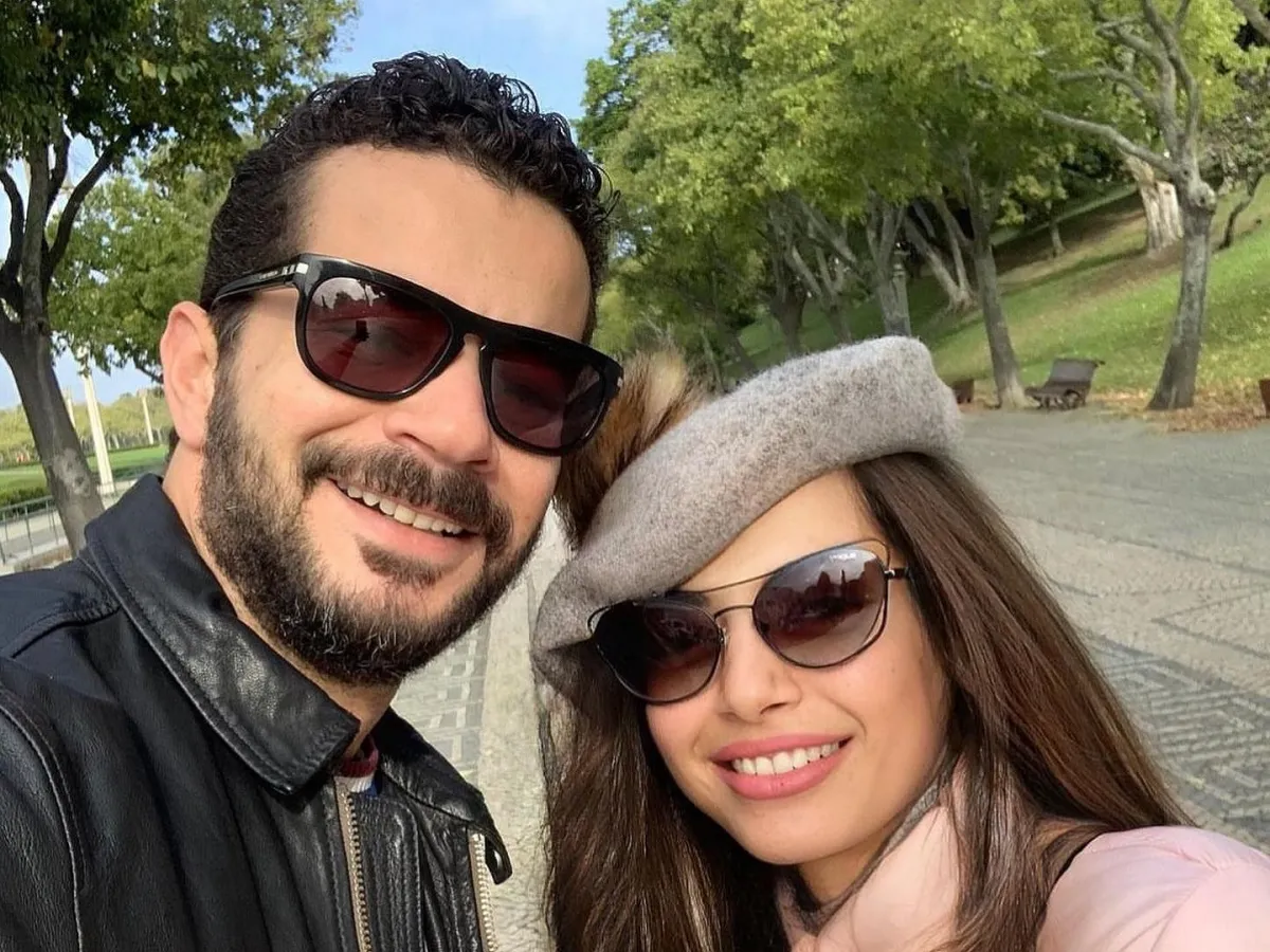 داليا مصطفى وشريف سلامة - الصورة من حساب شريف على فيس بوك