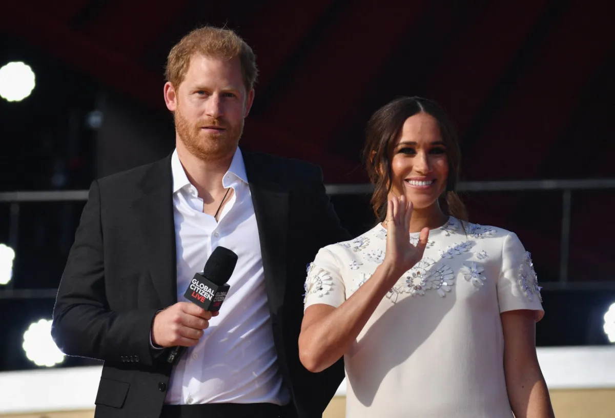 الأمير هاري وميغان ماركل خلال مهرجان في نيويورك (Prince Harry and Meghan Markle during a festival in New York). مصدر الصورة: ANGELA WEISS / AFP