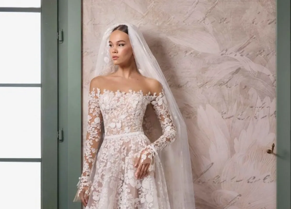 فستان زفاف من الدانتيل من طوني ورد لعام 2026