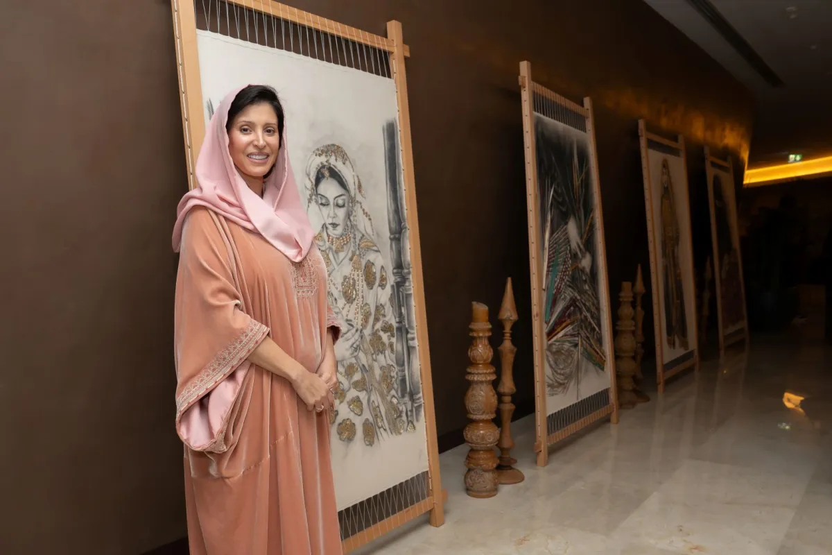 الأميرة نورة الفيصل الرئيسة التنفيذية لفنون التراث- تصوير هدى باشطح