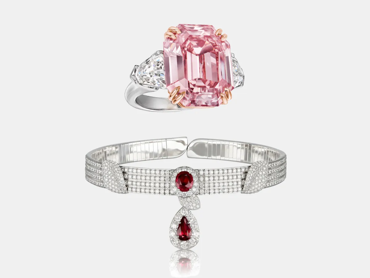 مجوهرات مرصوفة بأحجار كريمة نادرة من أكبر الدور العالمية 