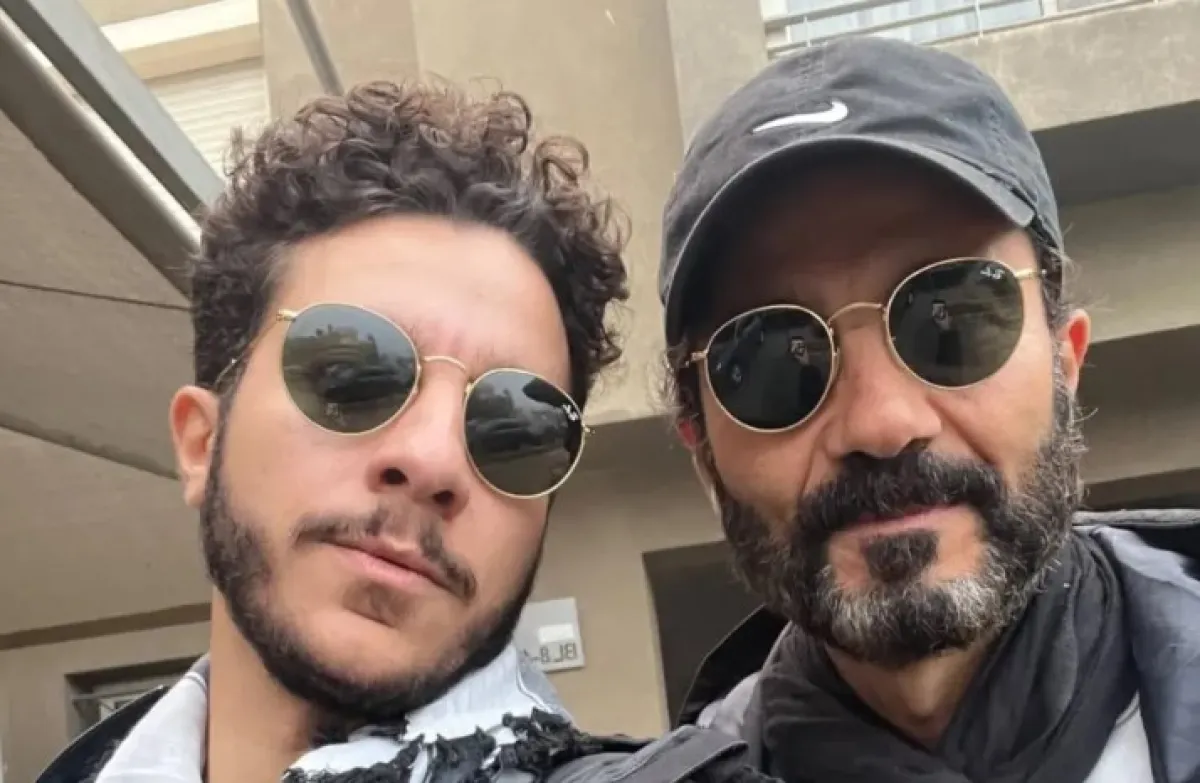 خالد النبوي ونجله نور- الصورة من حساب نور النبوي على إنستغرام