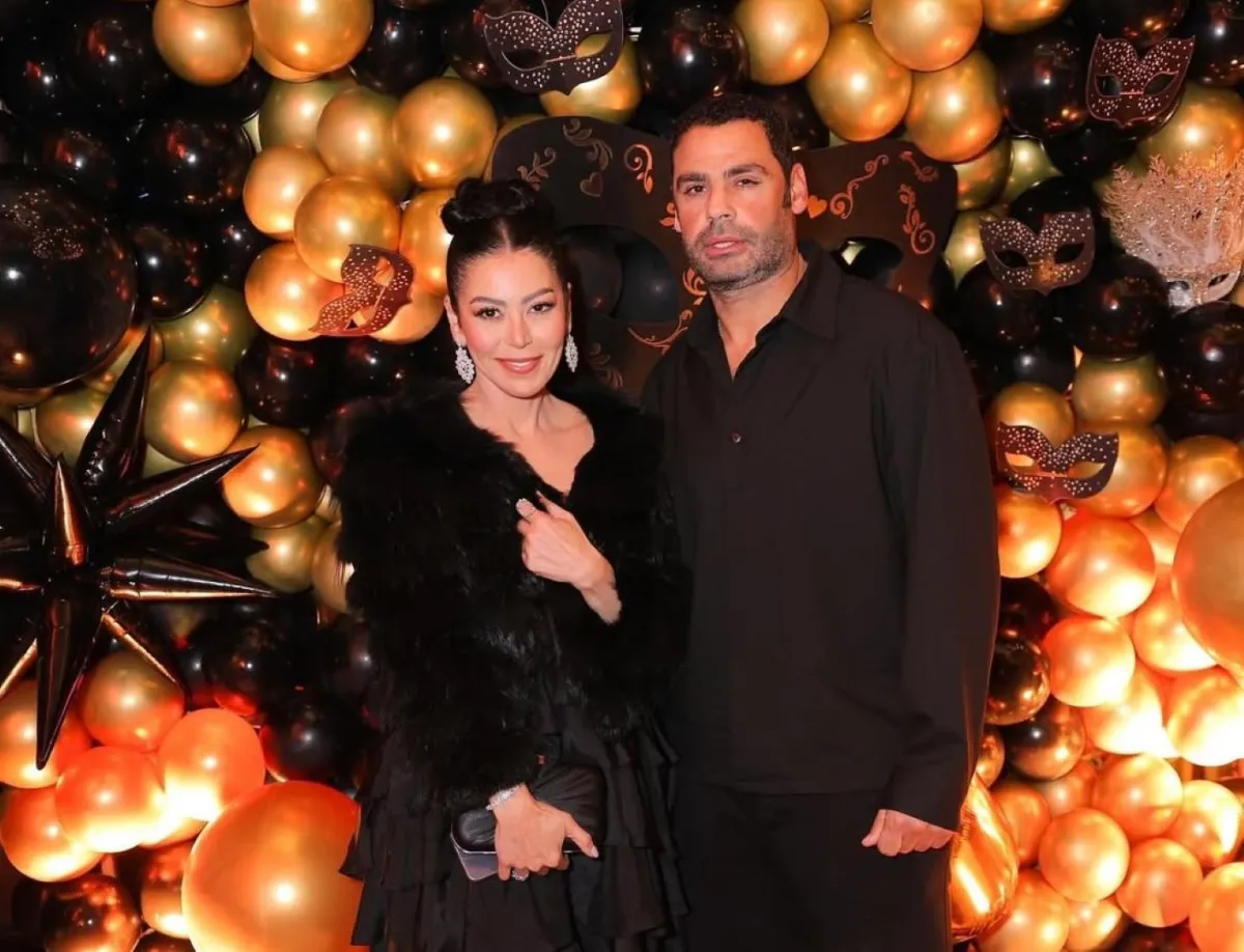 لقاء الخميسي وزوجها محمد عبد المنصف- الصورة من حسابها على إنستغرام