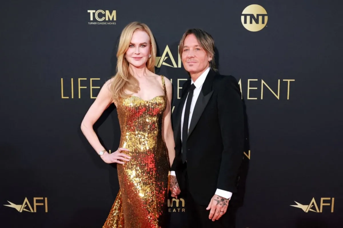 نيكول كيدمان وكيث أوربان في هوليوود، كاليفورنيا (Nicole Kidman and Keith Urban in Hollywood, California). مصدر الصورة: Matt Winkelmeyer/Getty Images/AFP