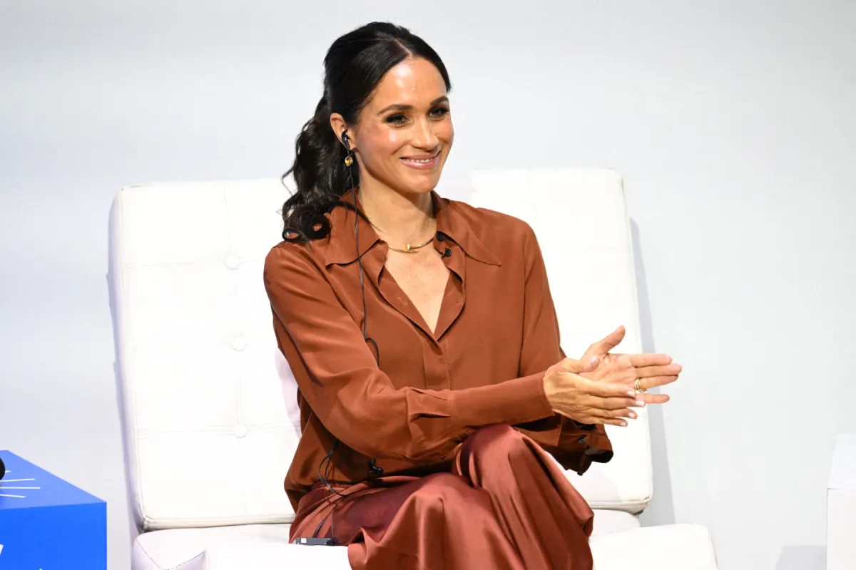 ميغان ماركل في كولومبيا (Meghan Markle in Colombia). مصدر الصورة: Raul ARBOLEDA / AFP